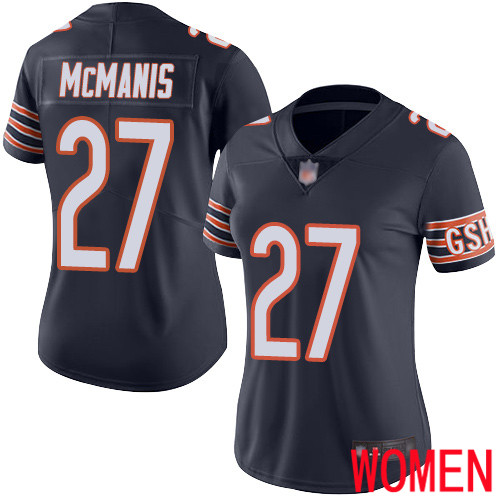 Chicago Bears Limited Navy Blue Women Sherrick McManis Home Jersey NFL Football #27 Vapor Untouchable